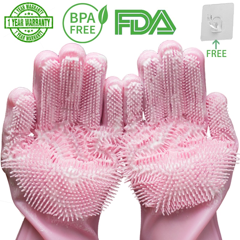 the pink gloves